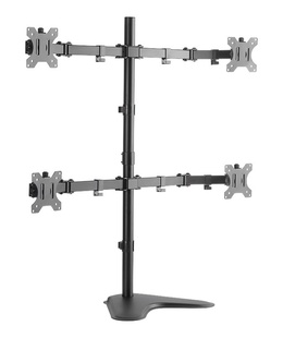  Logilink BP0046 Quad Monitor Desk Stand 13-32 | Logilink | Desk Mount | BP0046 | 13-32  | Maximum weight (capacity) Carrying capacity of each arm: Max. 8 kg  kg | Black  Hover