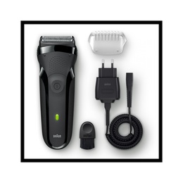  Braun | Shaver | 300s 3-Flex Series 3 | Operating time (max) 20 min | NiMH | Black