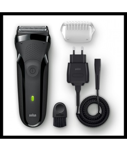  Braun | Shaver | 300s 3-Flex Series 3 | Operating time (max) 20 min | NiMH | Black  Hover