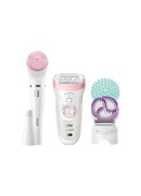 Epilātors Braun | Silk-épil Beauty Set 9 9/985 BS | Epilator | Operating time (max) 50 min | Bulb lifetime (flashes) Not applicable | Number of power levels 2 | Wet & Dry | White/Rose