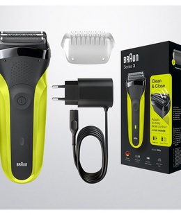  Braun | Shaver | 300s | Operating time (max) 30 min | Black/Green  Hover