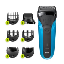  Braun | Shaver with Trimmer | Shave&Style 310BT | Cordless | Wet & Dry | Number of length steps 5 | Black/Blue