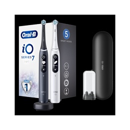 Birste Oral-B Electric toothbrush | iO 7 Duo Pack | Rechargeable | For adults | Number of brush heads included 2 | Number of teeth brushing modes 5 | White/Black Onyx