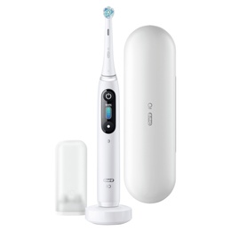 Birste Oral-B | Electric Toothbrush | iO8 Series | Rechargeable | For adults | Number of brush heads included 1 | Number of teeth brushing modes 6 | White Alabaster