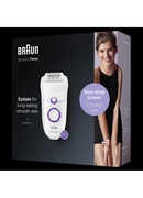 Epilātors Braun | Epilator | SE5505P Silk-epil | Operating time (max)  min | Bulb lifetime (flashes) | Number of power levels | White