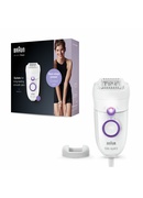 Epilātors Braun | Epilator | SE5505P Silk-epil | Operating time (max)  min | Bulb lifetime (flashes) | Number of power levels | White Hover