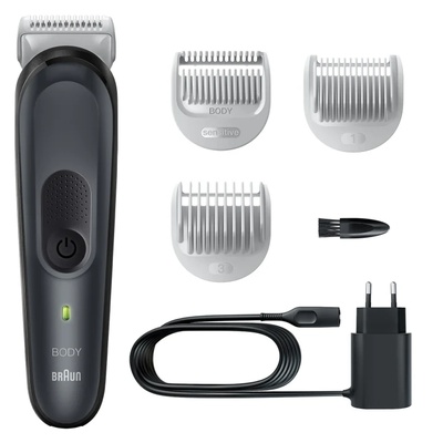  Braun | Body Groomer | BG3340 | Cordless and corded | Black/Grey