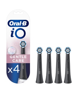 Birste Oral-B | Toothbrush replacement | iO Gentle Care | Heads | For adults | Number of brush heads included 4 | Number of teeth brushing modes Does not apply | Black  Hover