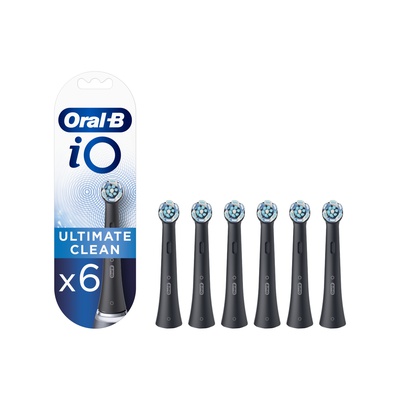 Birste Oral-B | Toothbrush replacement | iO Ultimate Clean | Heads | For adults | Number of brush heads included 6 | Number of teeth brushing modes Does not apply | Black