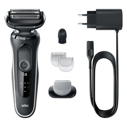  Braun | Shaver | 51-W1600s | Operating time (max) 50 min | Wet & Dry | Black/White