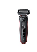  Braun | Shaver | 51-R1000s | Operating time (max) 50 min | Wet & Dry | Black/Red Hover