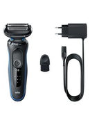Braun | Shaver | 51-B1000s | Operating time (max) 50 min | Wet & Dry | Black/Blue