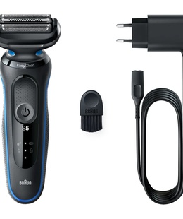 Braun | Shaver | 51-B1000s | Operating time (max) 50 min | Wet & Dry | Black/Blue  Hover