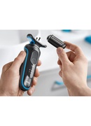 Braun | Shaver | 51-B1000s | Operating time (max) 50 min | Wet & Dry | Black/Blue Hover