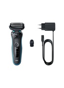  Braun | Shaver | 51-M1000S | Operating time (max) 50 min | Wet & Dry | Lithium Ion | Black/Blue
