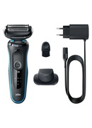  Braun | Shaver | 51-M1200s | Operating time (max) 50 min | Wet & Dry | Black/Mint