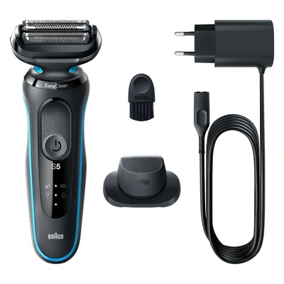  Braun | Shaver | 51-M1200s | Operating time (max) 50 min | Wet & Dry | Black/Mint