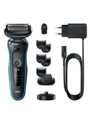  Braun | Shaver | 51-M4500cs | Operating time (max) 50 min | Wet & Dry | Black/Blue