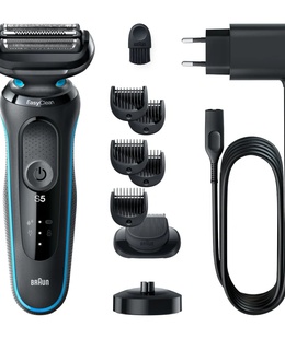  Braun | Shaver | 51-M4500cs | Operating time (max) 50 min | Wet & Dry | Black/Blue  Hover