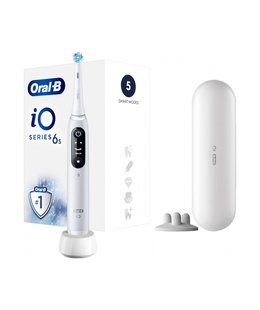 Birste Oral-B Electric Toothbrush | iO6 | Rechargeable | For adults | Number of brush heads included 1 | Number of teeth brushing modes 5 | White  Hover