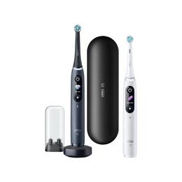 Birste Oral-B | Electric Toothbrush | iO8 Series Duo | Rechargeable | For adults | Number of brush heads included 2 | Number of teeth brushing modes 6 | Black Onyx/White