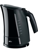 Tējkanna Braun | WK 300 | Standard kettle | 2200 W | 1.7 L | Plastic | 360° rotational base | Black