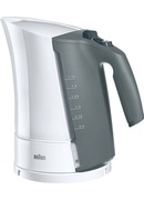 Tējkanna Braun | WK 300 | Standard kettle | 2200 W | 1.7 L | Plastic | 360° rotational base | White