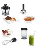 Bosch | Blender | CleverMixx MSM2650B | Hand Blender | 600 W | Number of speeds 12 | Chopper | Black Hover