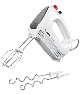 Bosch | Hand Mixer | MFQ22100 CleverMixx | Hand Mixer | 375 W | Number of speeds 4 | Turbo mode | White/Dark Grey  Hover