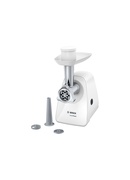 Gaļas maļamās mašīna Bosch | Meat mincer SmartPower | MFW2510W | White | 350 W | Number of speeds 1 | 2 Discs: 3.8 and 8 mm; Sausage filler accessory.