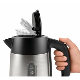 Tējkanna Bosch | Kettle | DesignLine TWK4P440 | Electric | 2400 W | 1.7 L | Stainless steel | 360° rotational base | Stainless steel/Black