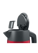 Tējkanna Bosch | Kettle | DesignLine TWK4P434 | Electric | 2400 W | 1.7 L | Stainless steel | 360° rotational base | Red/Black