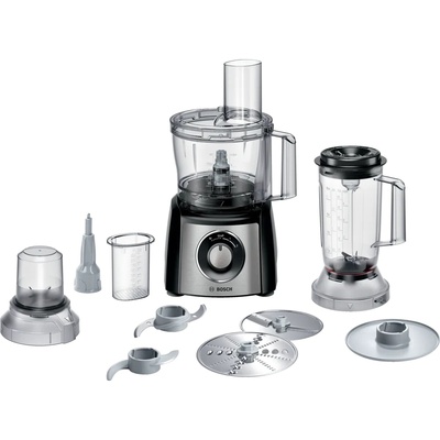Virtuves kombains Bosch | Food Processor MultiTalent 3 Plus | MCM3PM386 | 900 W | Number of speeds 2 | Bowl capacity 2.3 L | Black/Stainless steel