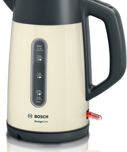 Tējkanna Bosch | Kettle | TWK4P437 | Electric | 2400 W | 1.7 L | Stainless steel | Beige  Hover