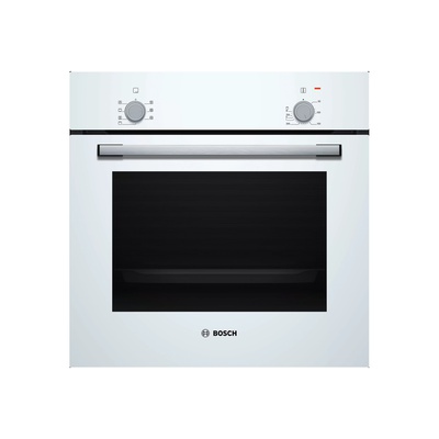 Cepeškrāsnis Bosch Oven | HBF010BV1S | 66 L | Electric | Manual | Control knob | Height 59.5 cm | Width 59.4 cm | White