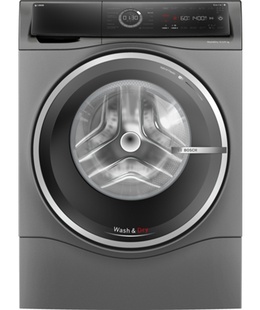 Veļas mazgājamā  mašīna Bosch | Washing Machine | WNC254ARSN | Energy efficiency class A/D | Front loading | Washing capacity 10.5 kg | 1400 RPM | Depth 62.2 cm | Width 59.8 cm | LED | Drying system | Drying capacity 6 kg | Steam function | Dosage assistant | Grey  Hover