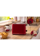 Bosch Compact Toaster | TAT3M124 MyMoment | Number of slots 2 | Housing material Plastic | Red Hover