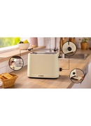 Bosch Compact Toaster | TAT3M127 MyMoment | Number of slots 2 | Housing material Plastic | Beige Hover