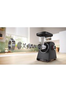Gaļas maļamās mašīna Bosch Food Mincer | MFWS430B | Black | Number of speeds 2 | Throughput (kg/min) 2.5 Hover