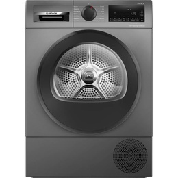 Veļas mazgājamā  mašīna Bosch Dryer Machine with Heat Pump | WQG245DXSN | Energy efficiency class Class C | Front loading | 9 kg | Condensation | LCD | Depth 61.3 cm | Grey
