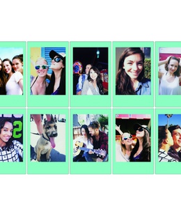  Fujifilm | Instax Mini | SKY BLUE FRAME (10pl) Instant Film | 54 x 86 mm  Hover