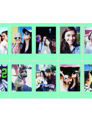  Fujifilm | Instax Mini | SKY BLUE FRAME (10pl) Instant Film | 54 x 86 mm  Hover