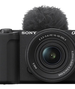  Sony Mirrorless Vlog Camera | ZV-E10M2KB ZV-E10 II and 16-50mm Lens Kit | Mirrorless Camera body | 27 MP | ISO sensitivity (max) 102400 | Display diagonal 3  | Video recording | Wi-Fi | Fast Hybrid AF | Magnification 2 x | APS-C type (23.3 x 15.5 mm)  Hover