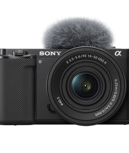  Sony Alpha ZV-E10K vlog camera with 16-50 mm f/3.5-5.6 II Power Zoom kit Lens | Vlog camera | 24.2 MP | ISO sensitivity (max) 32000 | Display diagonal 2.95  | Wi-Fi | Exmor CMOS sensor  Hover