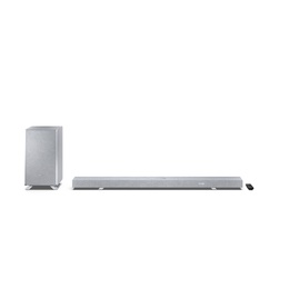  Sharp | 5.1.2 Dolby Atmos/DTS:X Soundbar with Wireless Subwoofer | HT-SBW55121(SL) | 650 W | Bluetooth | Silver | Wireless connection