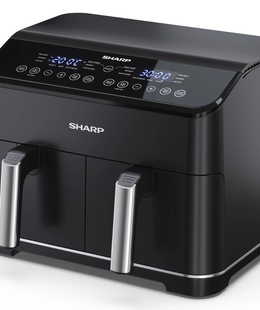  Sharp | Air Fryer | AF-GD82AE-B | Power 1800 W | Capacity 8 L | Black  Hover