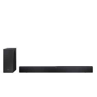  Sharp 2.1 Dolby Atmos/DTS Virtual:X Soundbar with Slim Wireless Subwoofer | HT-SBW310 | 330 W | Bluetooth | Black | Wireless connection