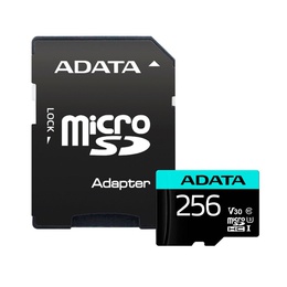  ADATA | Premier Pro | UHS-I U3 | 256 GB | micro SDXC | Flash memory class 10 | with Adapter