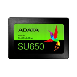  ADATA | Ultimate SU650 | 512 GB | SSD form factor 2.5 | Solid-state drive interface SATA 6Gb/s | Read speed 520 MB/s | Write speed 450 MB/s