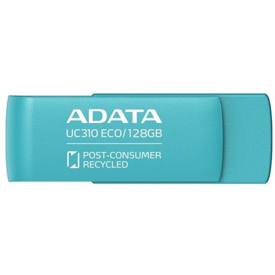  ADATA | USB Flash Drive | UC310 ECO | 128 GB | USB 3.2 Gen1 | Green